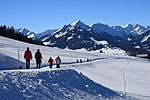 Kleinwalsertal sterreich Winterwanderung Sllereck - Riezlern  (13.2.2008)